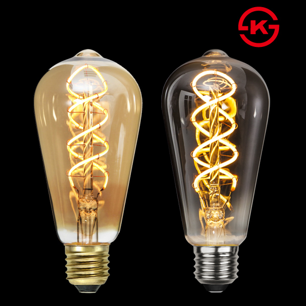 LED 에디슨 회오리(ST64) 4W,아이딕조명,LED 에디슨 회오리(ST64) 4W
